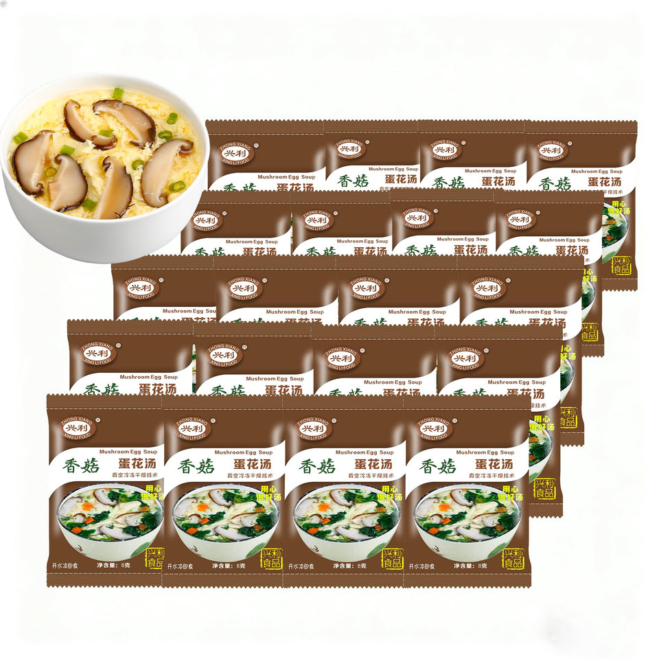 ZHONG XIANG XING LI FOOD Egg Flower Soup Pack—20 packets for quick, flavorful bowls.