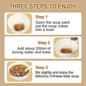 ZHONG XIANG XING LI FOOD quick prep soup sachet dissolving in hot water
