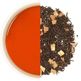 Zi Chun Tea hot-brewed Earl Grey cup releasing fragrant citrus.
