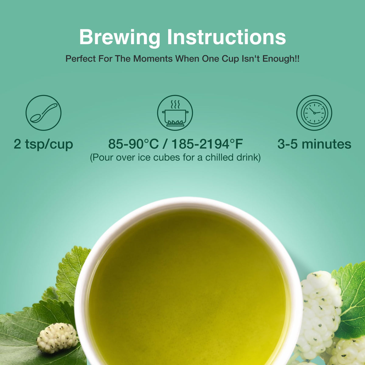 Hot infusion in a cup with Zi Chun Tea