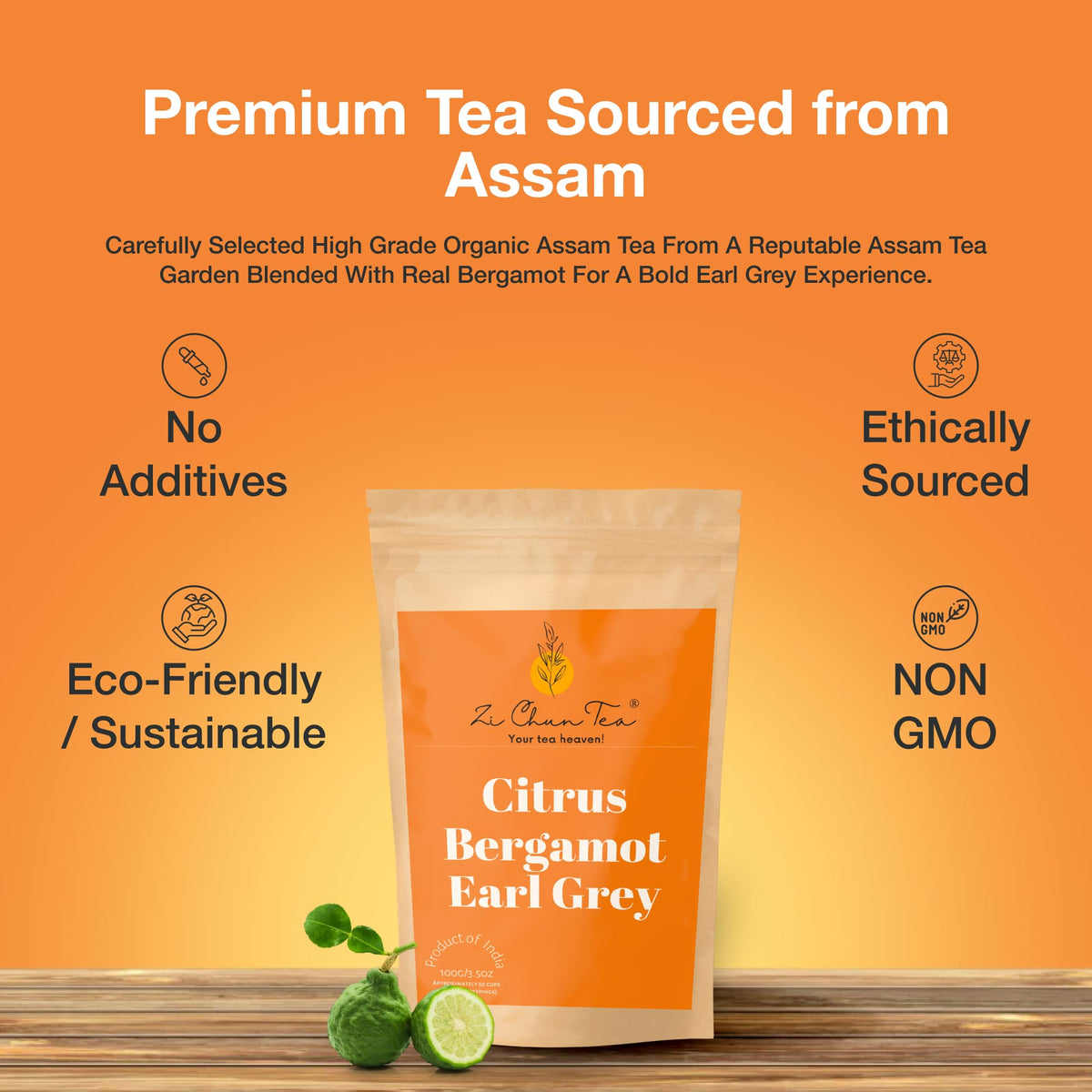 Zi Chun Tea kombucha base using premium leaves for creative brews.