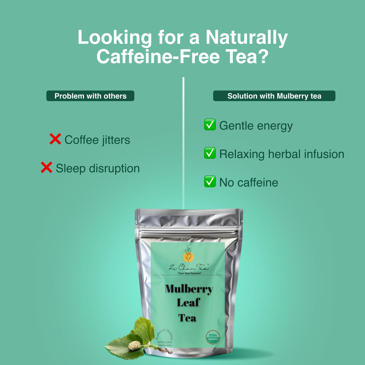 Zi Chun Tea organic certification seal signals trusted production