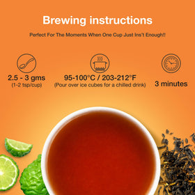 Zi Chun Tea packaging front view showcasing eco-friendly design.