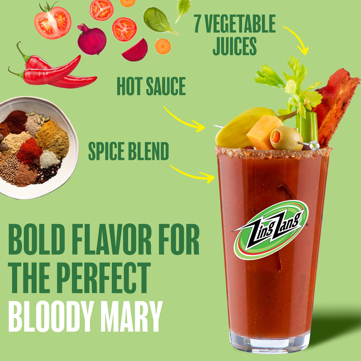 Pouring Zing Zang Bloody Mary Mix from a can creates quick, flavor-packed drinks.