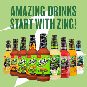 Zing Zang with citrus wedges ready-to-mix for a party-ready setup.