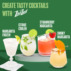 Graphic highlighting Zing Zang Classic Margarita Mix ingredients