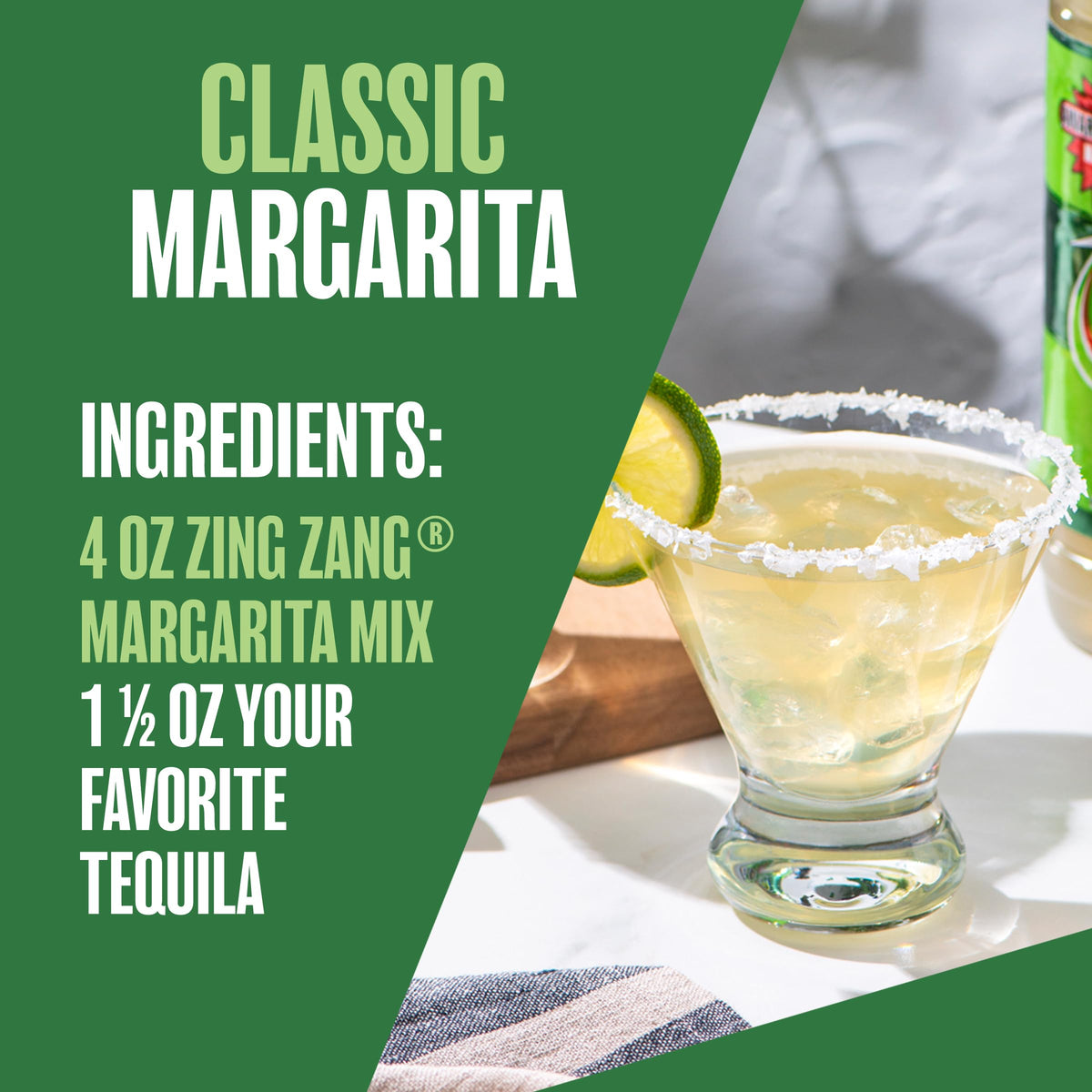 Pack of 24 cans of Zing Zang Classic Margarita Mix for parties