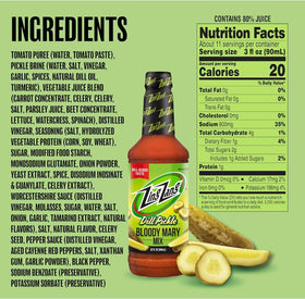 Zing Zang dill brine detail on the bottle
