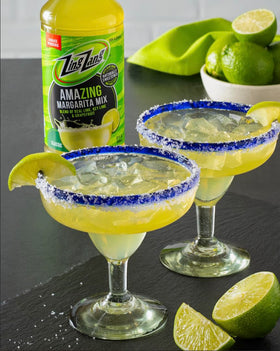 Zing Zang margarita glass with lime for ready-to-make sips
