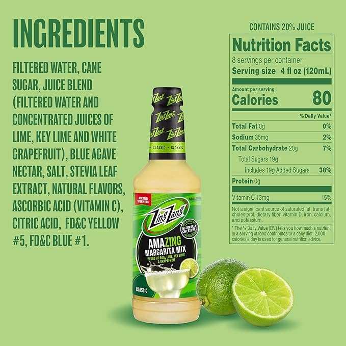 Zing Zang Mango Margarita mix bottle delivers tropical sweetness