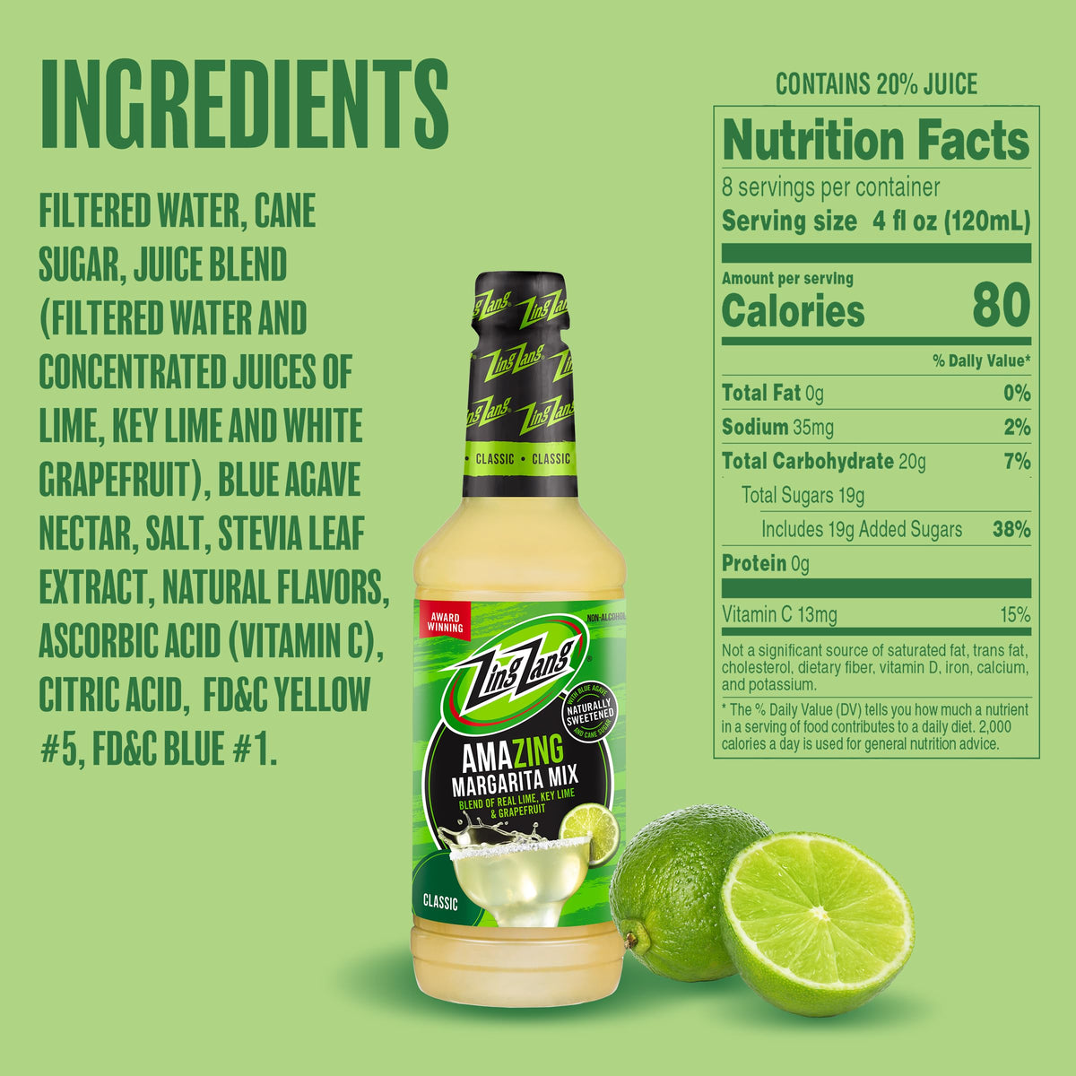 Margarita Mix being poured into a glass for a refreshing cocktail.