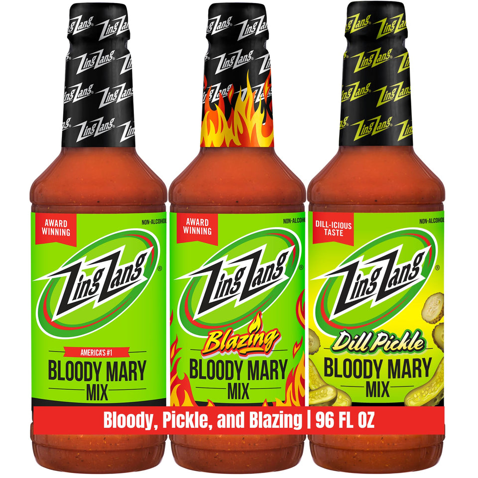 Zing Zang Original Bloody Mary bottle pour for bold cocktails