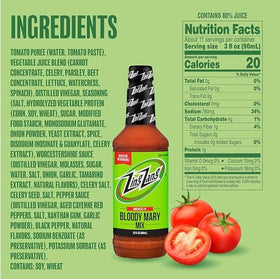 Zing Zang Pickle Bloody Mary bottle showcasing briny flavor