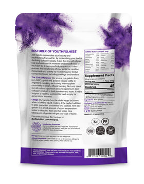 Zint neutral-flavor gelatin pour illustrates seamless integration into drinks and recipes.