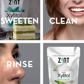 Zint Organic Xylitol organic-label emphasizes non-GMO origin and organic certification.