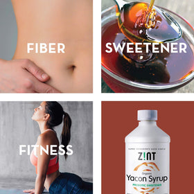 Zint Yacon Syrup served over oats for a paleo-friendly flavor touch.