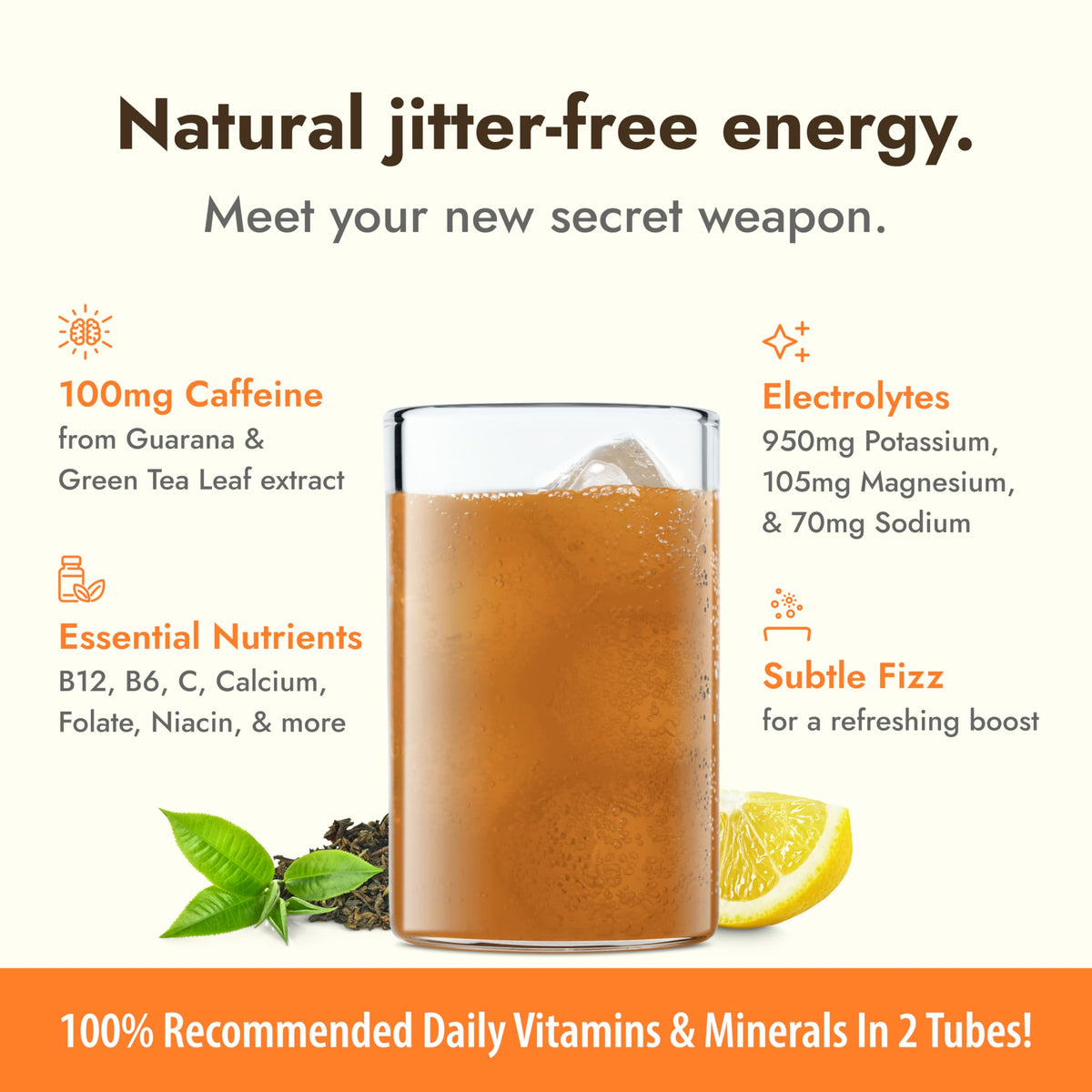Zipfizz powder tub highlights sugar-free formula and vitamin content