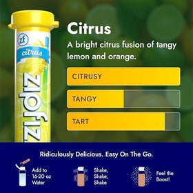 Zipfizz citrus travel-kit on-the-go to fuel busy days.