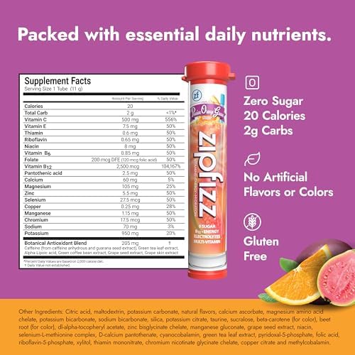 Zipfizz powder scoop showing convenient single-serve sachet for quick energy