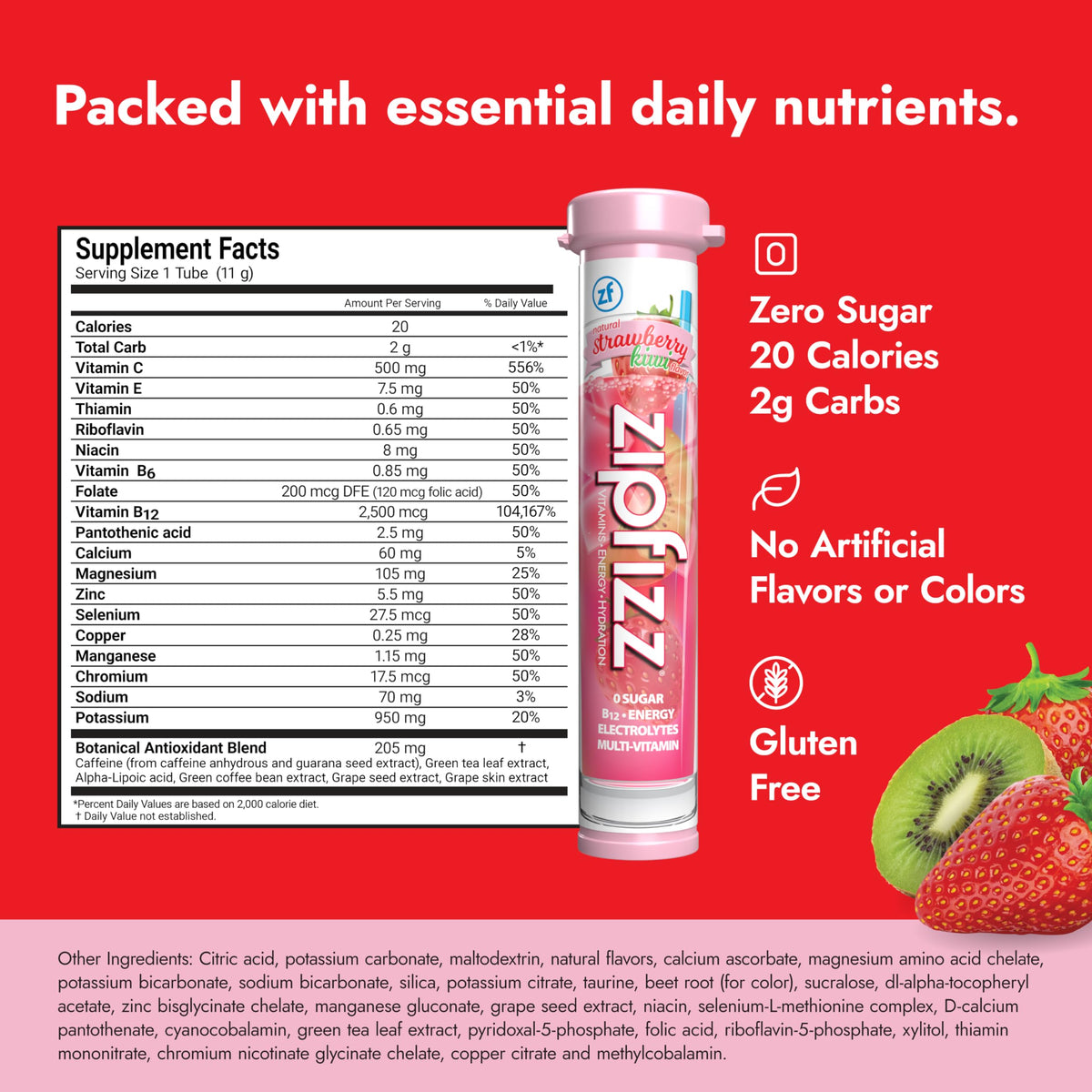 Zipfizz dissolves in water for refreshing hydration during workouts.