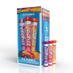 Zipfizz energy powder tubes shown for convenient on-the-go hydration