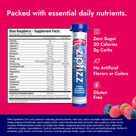 Zipfizz glass of water with powder for quick hydration during activity.