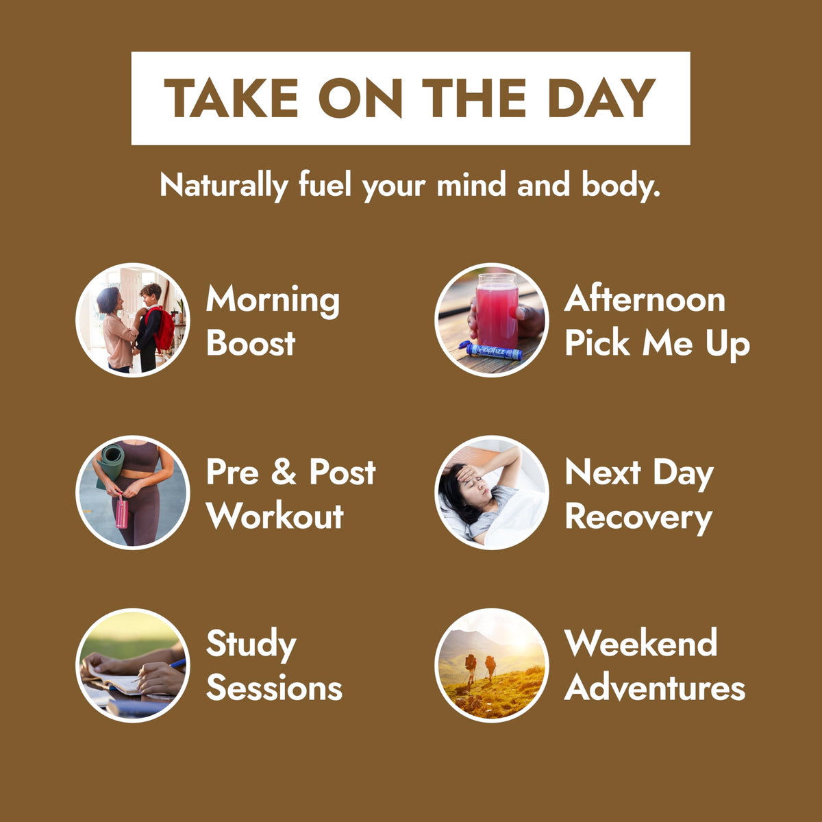 Zipfizz glass hydrates with electrolytes and vitamins during busy days.
