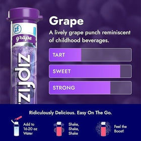 Zipfizz on the go energy stick shown beside a backpack for busy days