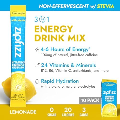 Zipfizz packaging shows convenient sachets for daily energy