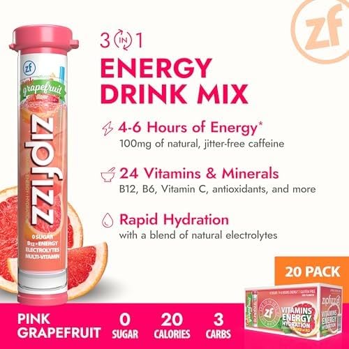 Zipfizz dissolving in water delivers refreshing energy and electrolytes.