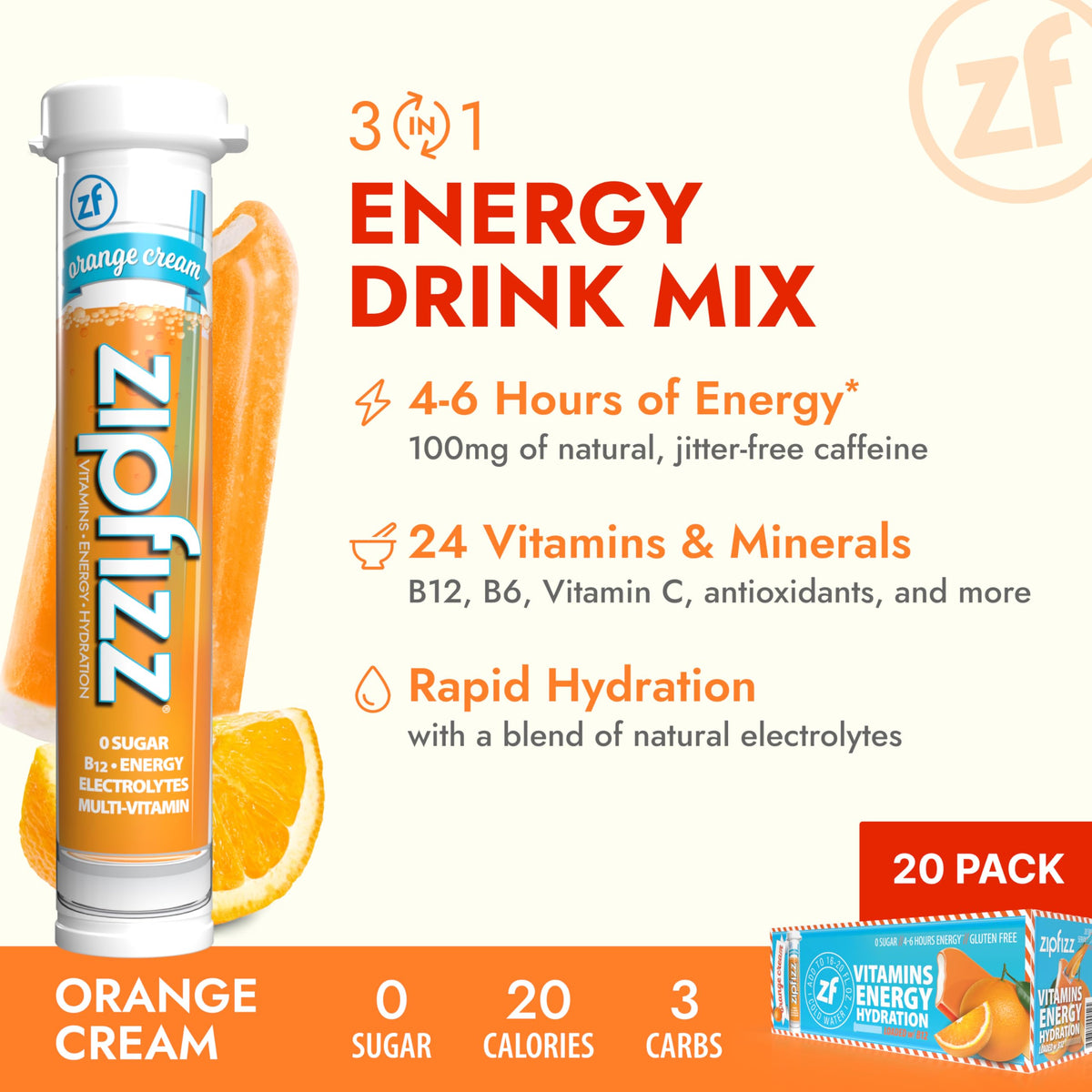 Zipfizz powder-dissolving-in-water creates a refreshing, sugar-free energy drink.
