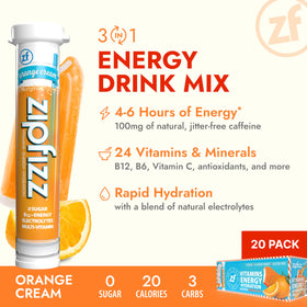 Zipfizz powder-dissolving-in-water creates a refreshing, sugar-free energy drink.