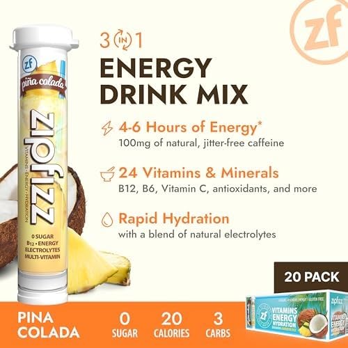 Zipfizz spoon-dispensing powder ready for workouts