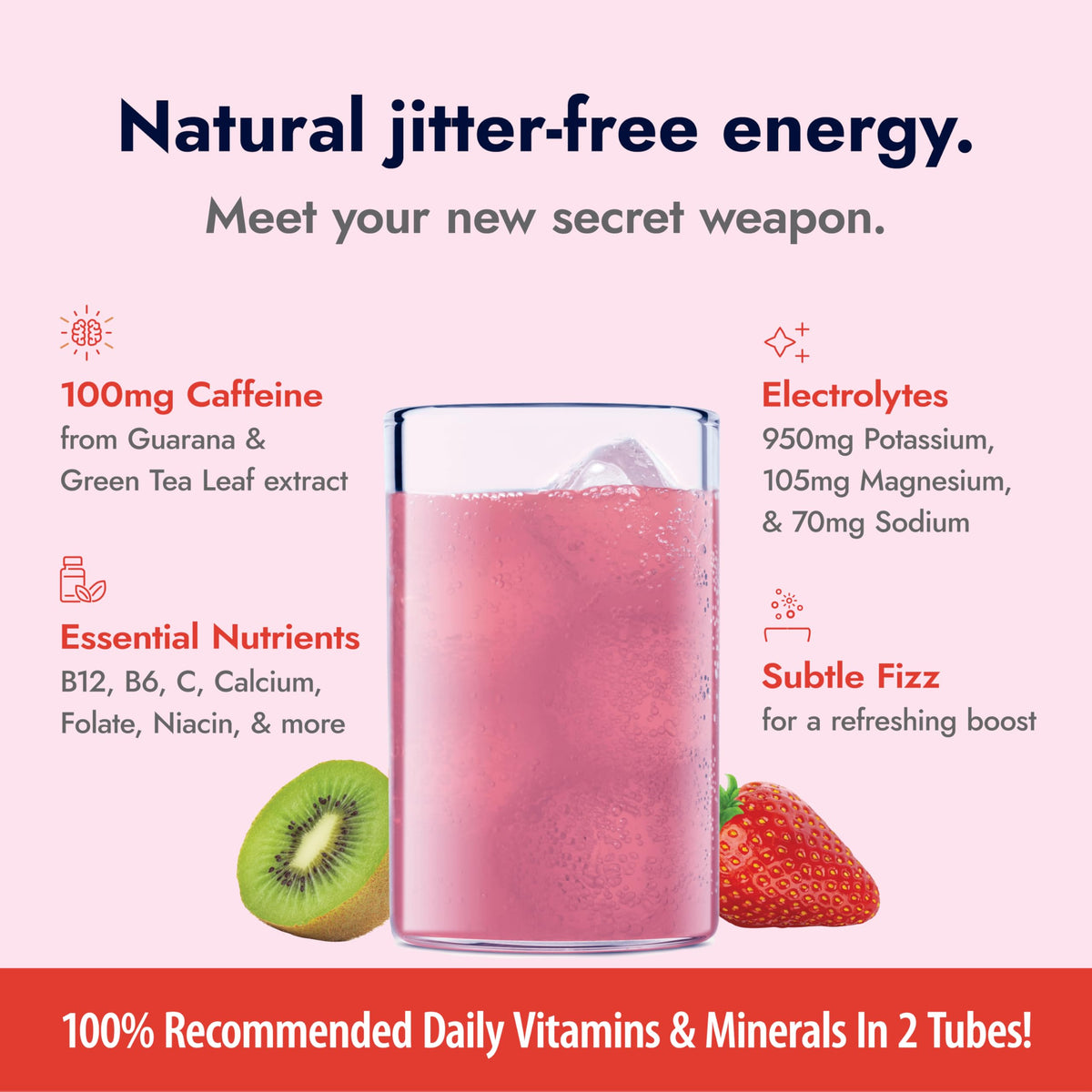 Zipfizz vitamin label close-up highlights B12 and antioxidants.