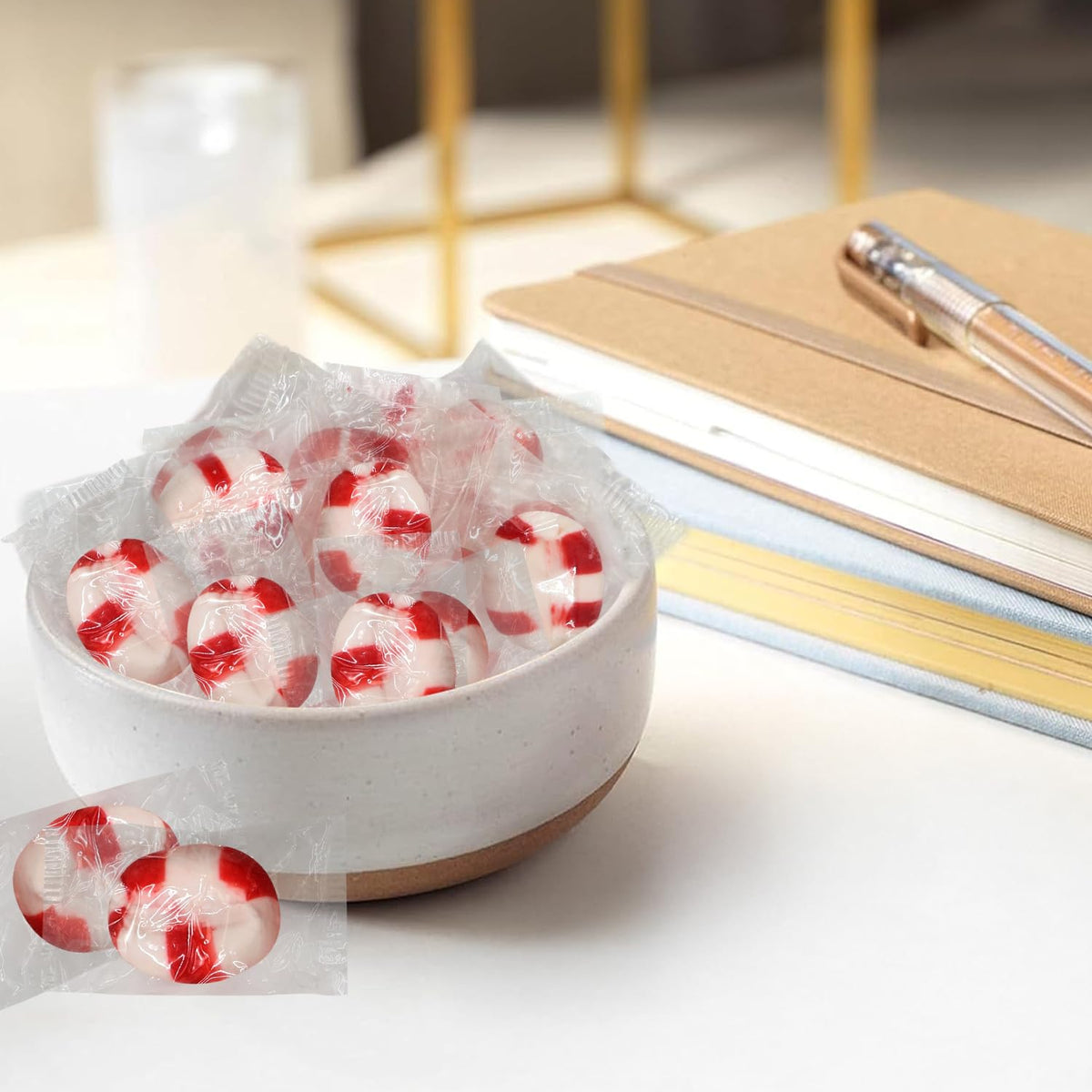 Zisbers Peppermint Puffs ideal for office desk candy bowls and quick breath-freshening moments.