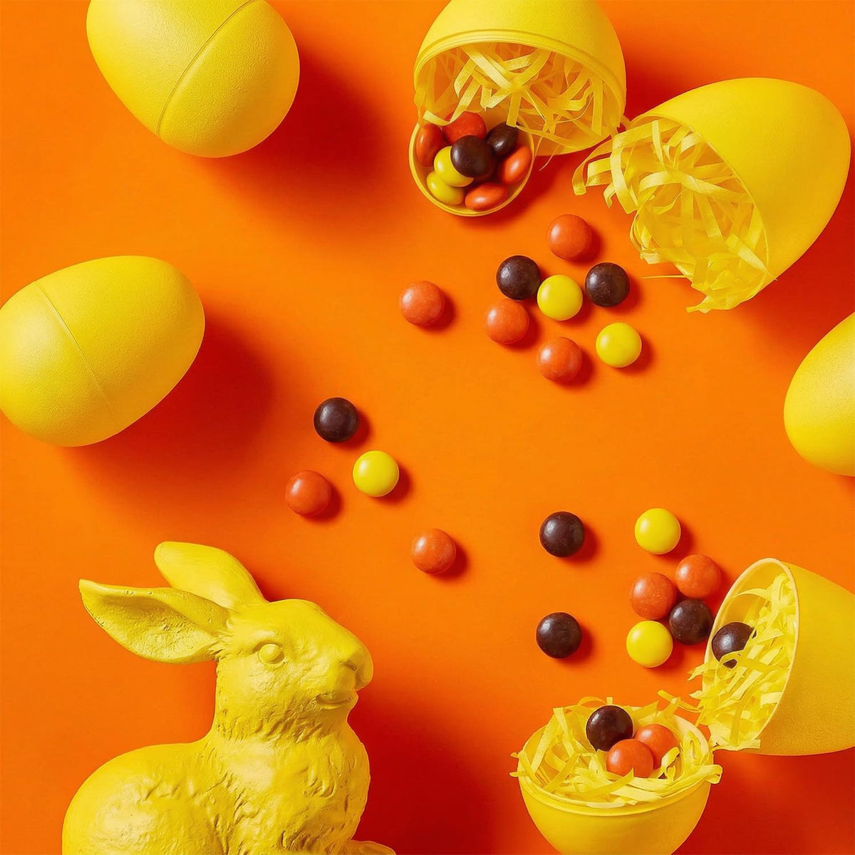 Zisbers candy pieces center showing creamy peanut butter core under a crisp shell