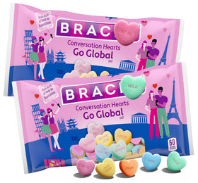 Zisbers tiny pastel heart candies display for gifting and sharing at events.
