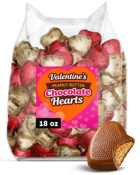Zisbers Valentine milk chocolate peanut butter heart; ideal for classroom sharing and gift bags.