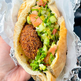 Ziyad Falafel Dry Mix patties ready image shows crispy, golden falafel balls.