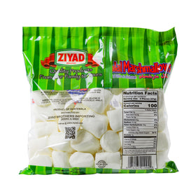 Soft, pillowy texture close-up of Ziyad marshmallows, ready to melt.