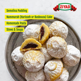Ziyad Semolina Wheat dough ideal for pasta and bread.