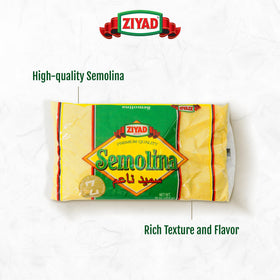 Ziyad Semolina Wheat pour shows ready-to-use texture for sauces and gravies.
