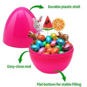 ZMCINER blue 6-inch egg stands out in displays and eases filling.
