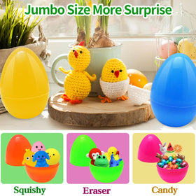 ZMCINER orange jumbo egg enhances party decor and playful reveals.