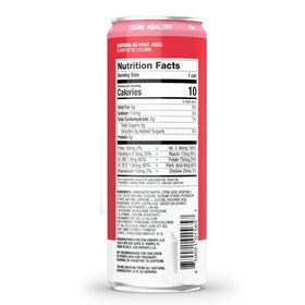 ZOA Strawberry Watermelon 12oz can, side view, convenient for workouts and post-workout recovery.