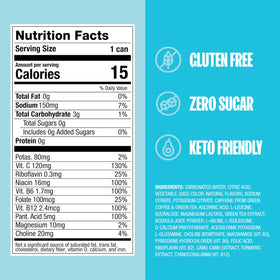 ZOA Tropical Punch 12-pack carton on shelf emphasizes convenient on-the-go power