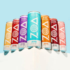 ZOA Wild Orange brand logo close-up signaling trusted energy product