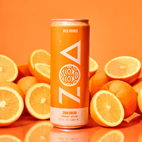 ZOA Wild Orange nutrition panel close-up shows Vitamin C and B-vitamins