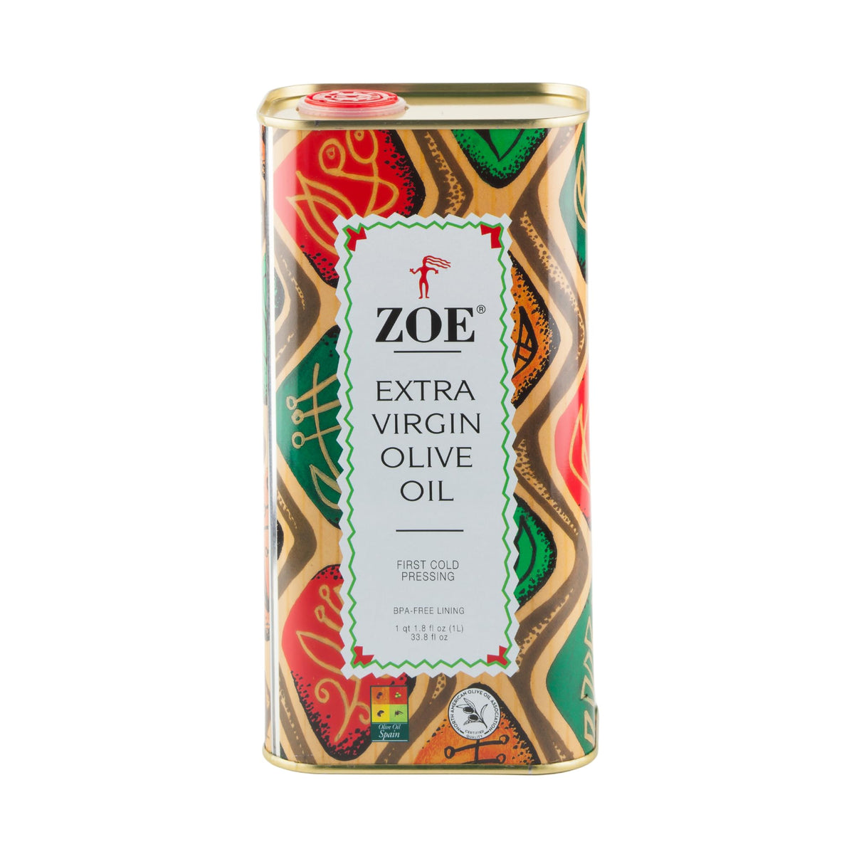 ZOE olive oil pour spout shot, ideal for sautéing and finishing dishes.