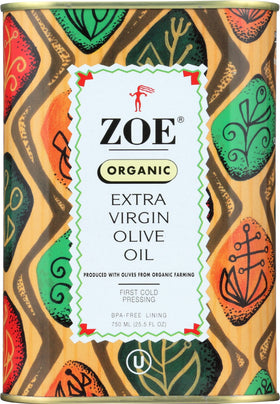 Zoe EVOO bottle pouring, ideal for sautéing and cooking